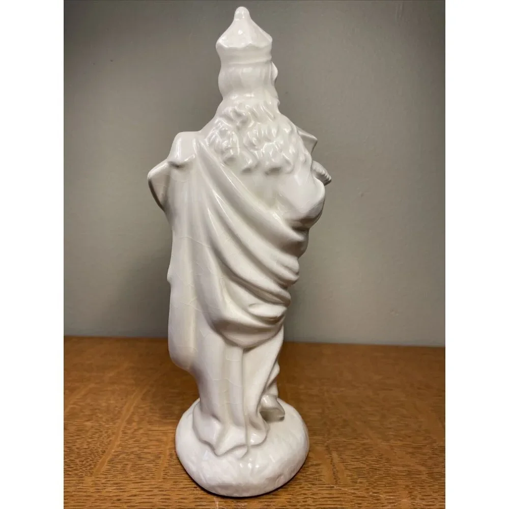 Vintage Atlantic Mold Lot 3 PC Wise‎ Men Ceramic White